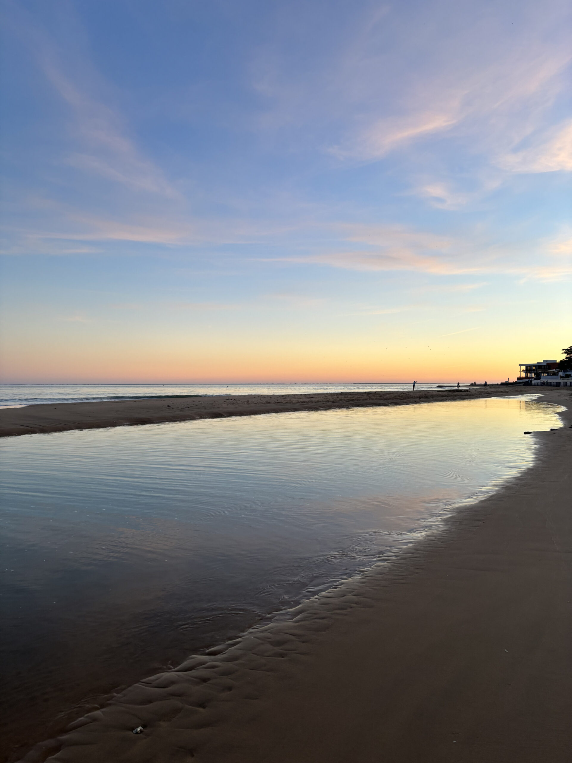 Coucher de soleil sur la mer